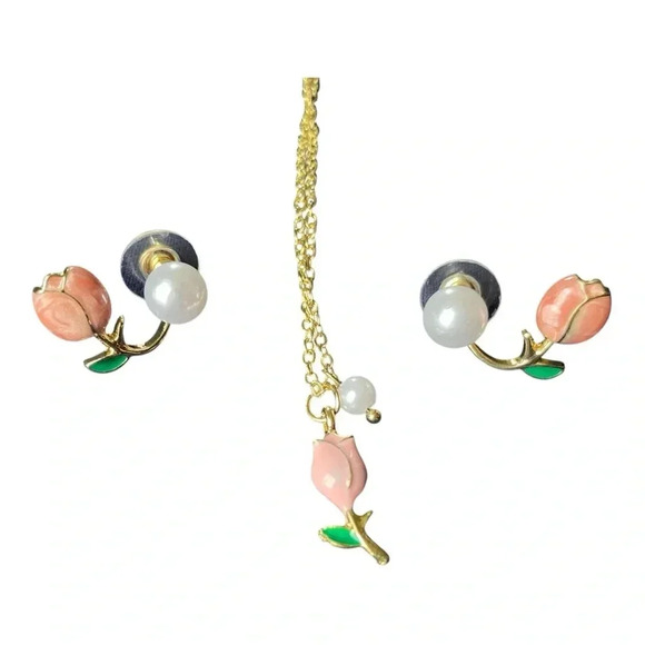 Tulips and Pearls set - Picture 2 of 3